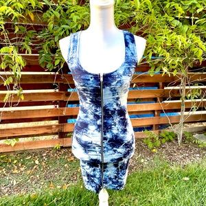 Blue Bebe Tie-Dye Dress